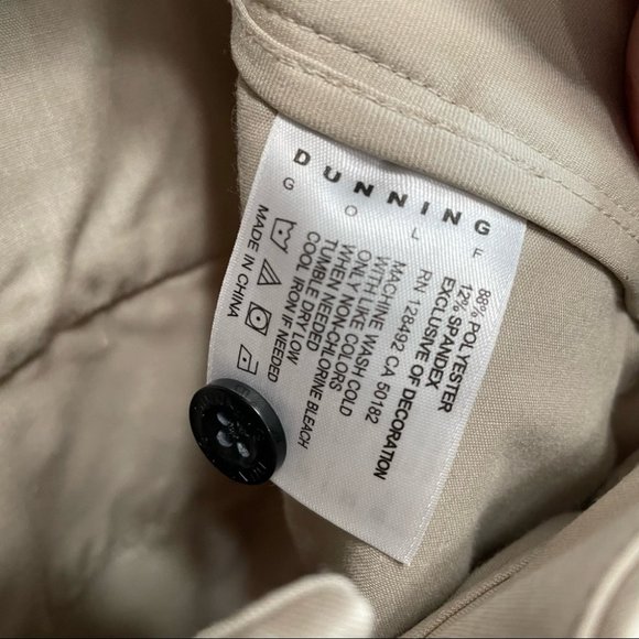 Dunning Everbest Tan Golf Pants Stretch - Picture 7 of 7